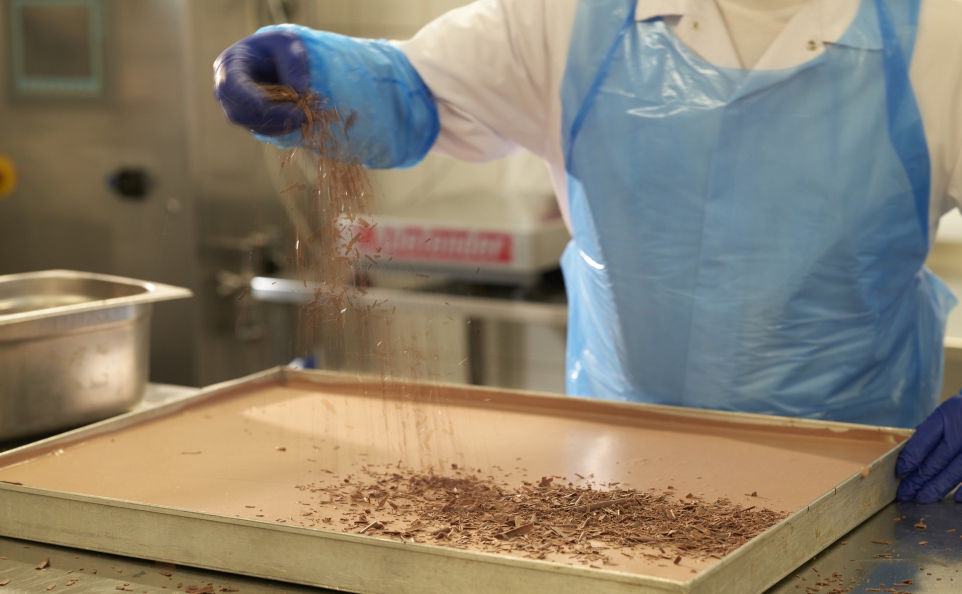 Blechkuchen-Produktion / Sheet cake production